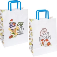 Пакет паперовий КРАФТ білий 25х15х34, 5см KGB 253415-31