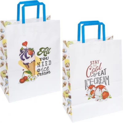 Пакет паперовий КРАФТ білий 25х15х34, 5см KGB 253415-31 Пакет паперовий КРАФТ білий 25х15х34, 5см KGB 253415-31