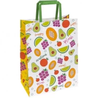 Пакет паперовий КРАФТ білий 25х15х34, 5см KGB 253415-39