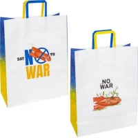 Пакет бумажный КРАФТ белый 32х15х42см KGB 324215-28