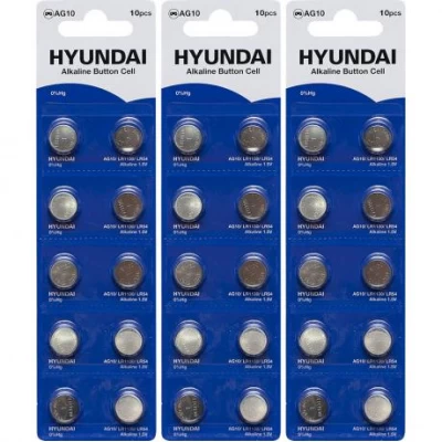 Батарейка HYUNDAI AG10 Blister 10 таблетка 7008010