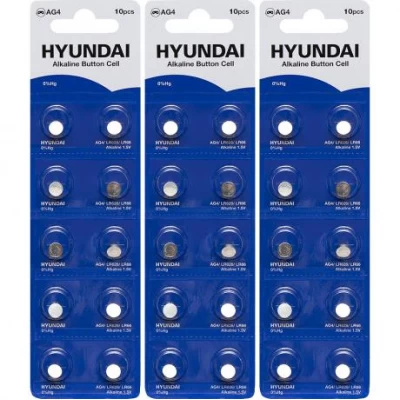 Батарейка HYUNDAI AG4 Blister 10 таблетка 7008004