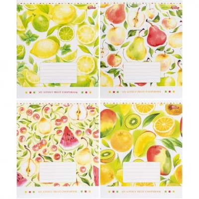 Тетрадь цветная 24 листа, линия 3374D