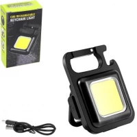 Ліхтар-брелок 31г COB LED акумуляторний з магнітом та карабіном C001-A