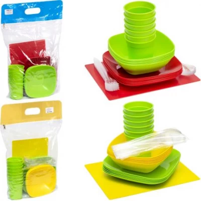 Набір посуду Пікнік на 6 осіб в пакеті БП-452