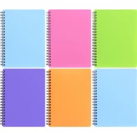 Книжка записная В6 MICRO 96л., пласт.обкл., спираль МИКС ТВ6396