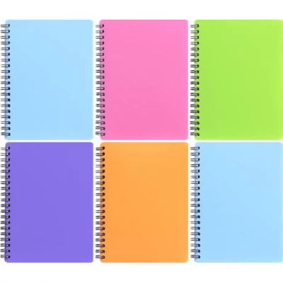 Книжка записная В6 MICRO 96л., пласт.обкл., спираль МИКС ТВ6396