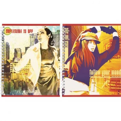 Книга записная В5 48л. на спирали, клетка TB5248