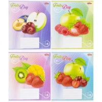 Тетрадь цветная 12 листов, клетка "3484" N