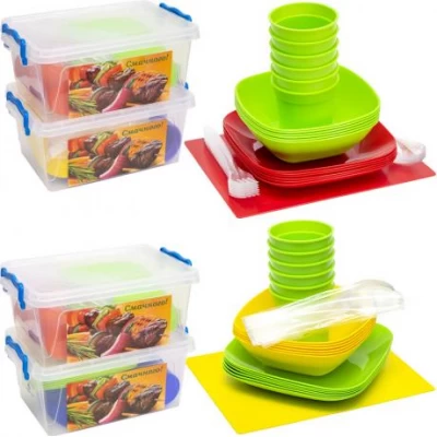 Набір посуду Пікнік на 6 осіб в боксі БП-162