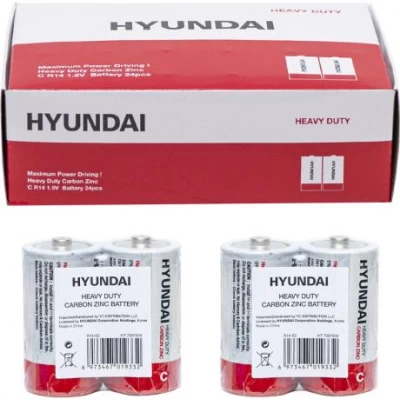 Батарейка HYUNDAI R14 C Shrink 2 Heavy Duty 7007004