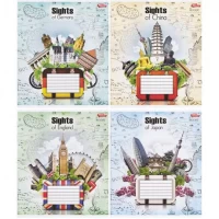 Зошит кольоровий 12 аркушів, клітинка 3352 N