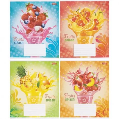 Тетрадь цветная 12 листов, линия 3500 D