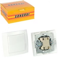 Вимикач одинарний 9х8см SR-2503