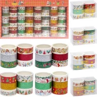 Скотч декоративний Merry Christmas паперовий XM-JD2273-2  1,5см*2м