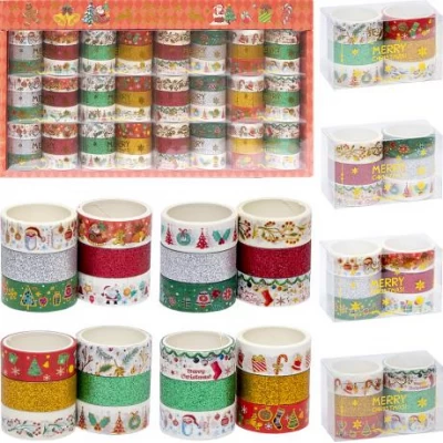 Скотч декоративний Merry Christmas паперовий XM-JD2273-2  1,5см*2м
