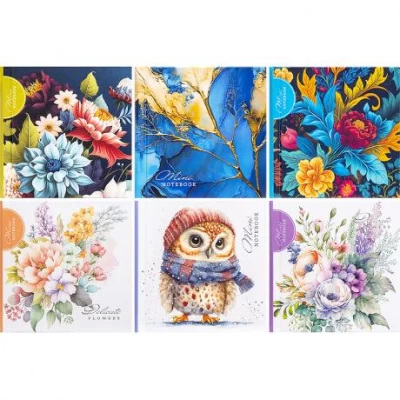 Блокнот 10*10см "Мандарин" 48 листов, интегр. обкл., ячейка 226804/БК011/1-8