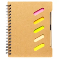 Блокнот С6 на спіралі 64ар. з набором стікерів та ручкою JX011 Блокнот С6 на спіралі 64ар. з набором стікерів та ручкою JX011