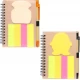 Блокнот А6 на спіралі 64ар. з набором стікерів та ручкою N02-Y