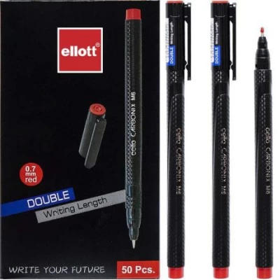 Ручка масляна  СARBONIX Ellott CL-M6 червона