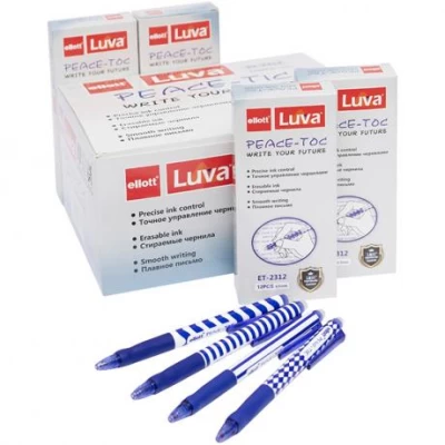 Ручка автоматична пише-стирає Ellott ET2312-12 синя