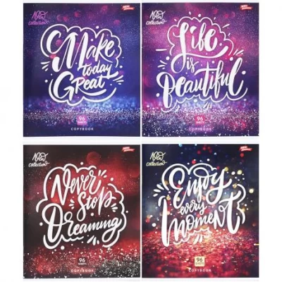 Тетрадь цветная 96 листов, ячейка 3544 N