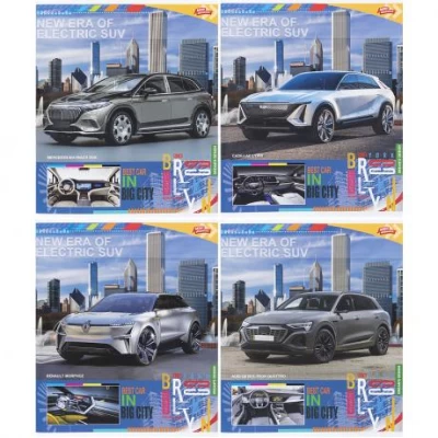 Зошит кольоровий 96 аркушів, клітинка 3571 M