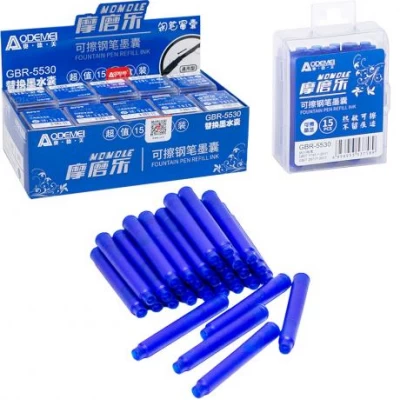 Капсулы к перьевой ручке "пишет-стирает" синие 5530 Капсулы к перьевой ручке "пишет-стирает" синие 5530