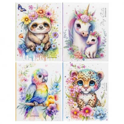 Блокнот 12,8*16,5см "Мандарин" 48 ар., интегр. обкл., матовая лам., ячейка 227863/БК025/5-8