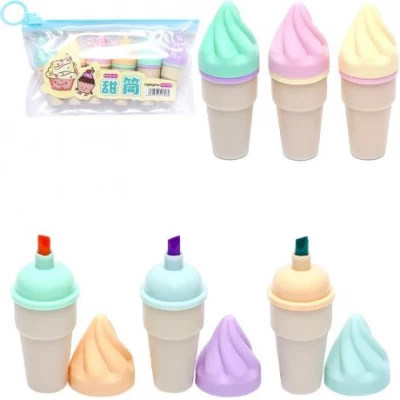 Набір текстовидільників 6 кольорів Морозиво XYH1708-6