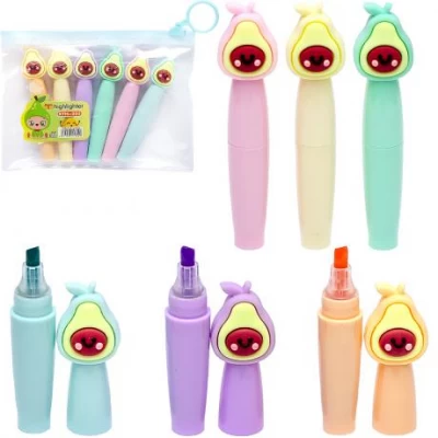 Набір текстовидільників 6 кольорів Авокадо XYH302-6