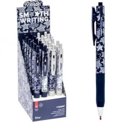 Ручка масляна VINSON Star синя 508 автоматична