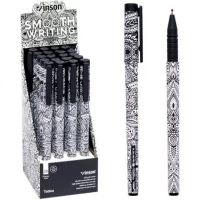 Ручка масляна VINSON Tattoo синя A3