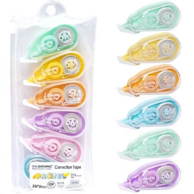 Набір стрічкових коректорів 6шт по 5мм*5 метрів 112-6