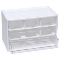 Органайзер настільний 6 відділень Білий 12х18х9,5см WXS-4