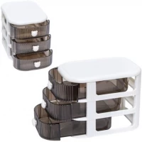 Органайзер настільний 3 відділення Білий 13х14х18см WXS-3