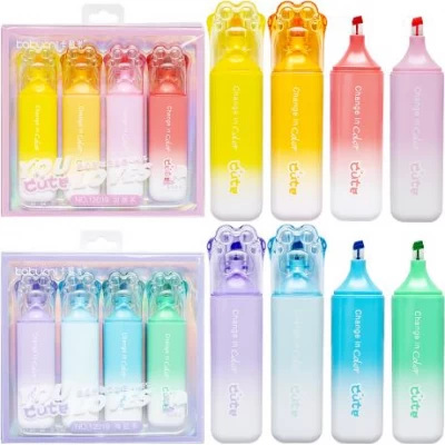 Набір текстовиділювачів 4 кольори Котяча лапка 12019-H