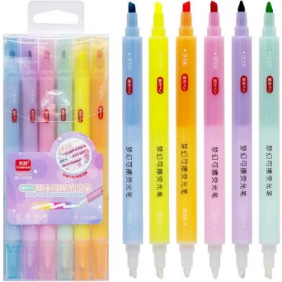 Набір фломастерів 6 кольорів пише-стирає HD24-6