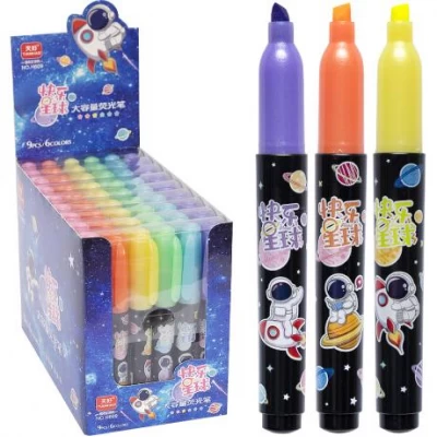 Набір текстовидільників 6 кольорів Космос H609-6