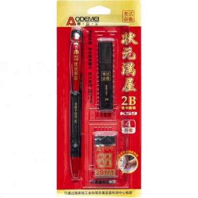 Набор канцелярский 4 предмета К59 на блистере.