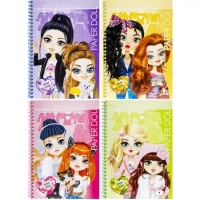 Розмальовка Лялька з одягом спіраль, 166 х 240 мм., 16 аркушів 226576/Р010/1-4