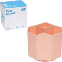 Склянка для ручок пластикова 5 поділів Персиковий WXS-2