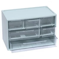 Органайзер настільний 6 відділень Сірий 12х18х9,5см  WXS-4