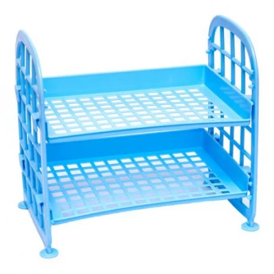 Органайзер - полиця Голубий 22*20*14см пластиковий, 2 яруси WXS-7 Органайзер - полиця Голубий 22*20*14см пластиковий, 2 яруси WXS-7