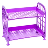 Органайзер - полиця Фіолетовий 22*20*14см пластиковий, 2 яруси WXS-7