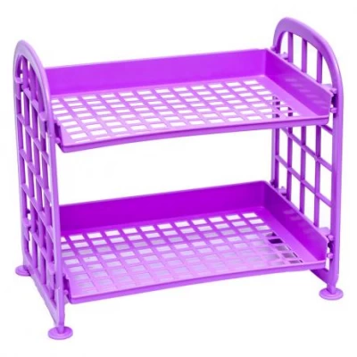 Органайзер - полиця Фіолетовий 22*20*14см пластиковий, 2 яруси WXS-7 Органайзер - полиця Фіолетовий 22*20*14см пластиковий, 2 яруси WXS-7