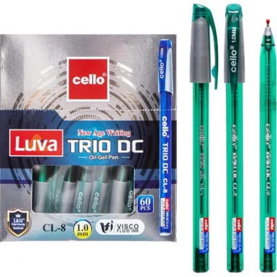 Ручка масляна Trio DC Cello CL-8-60 зелена