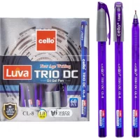 Ручка масляна Trio DC Cello CL-8-60 фиолетовая