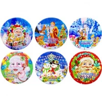 Магнит круглый "Новый Год" D-3