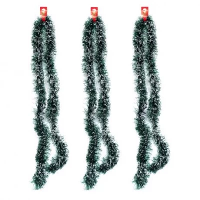 Дощик зелений/білий 2м D9см 6279-9W